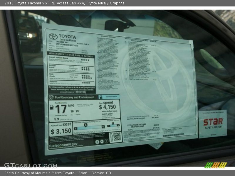 Pyrite Mica / Graphite 2013 Toyota Tacoma V6 TRD Access Cab 4x4