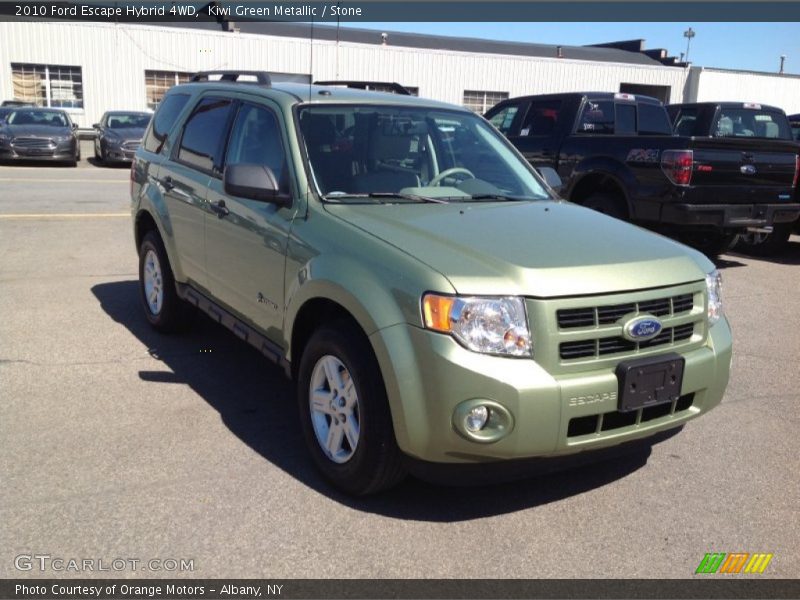 Kiwi Green Metallic / Stone 2010 Ford Escape Hybrid 4WD