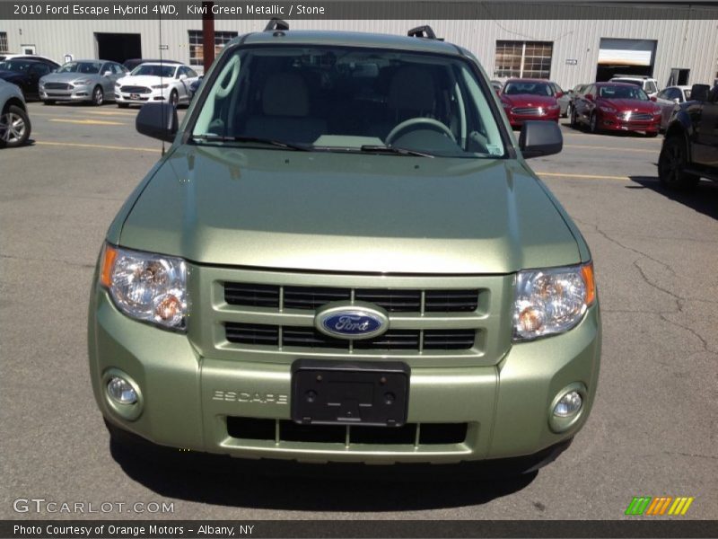 Kiwi Green Metallic / Stone 2010 Ford Escape Hybrid 4WD