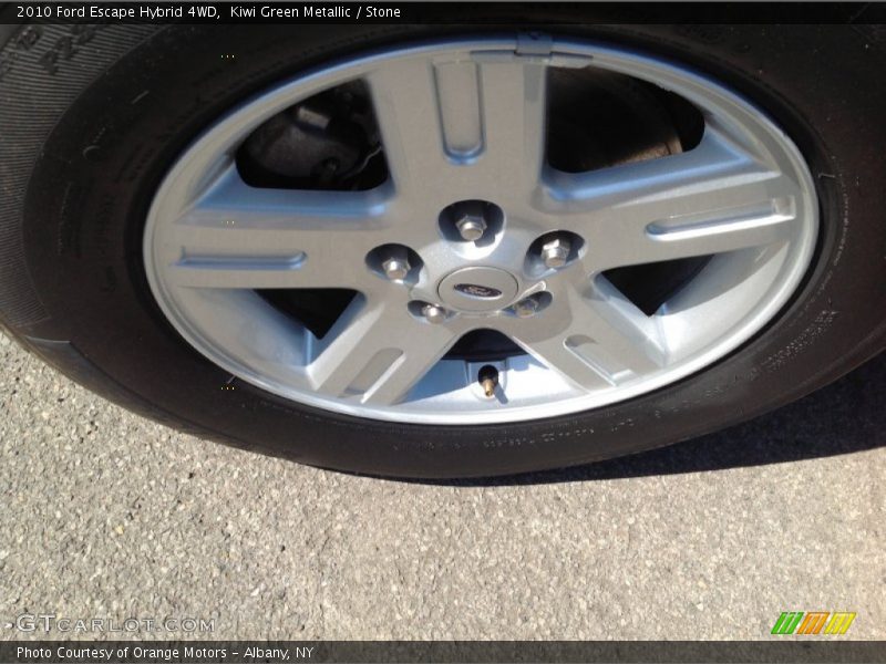 Kiwi Green Metallic / Stone 2010 Ford Escape Hybrid 4WD