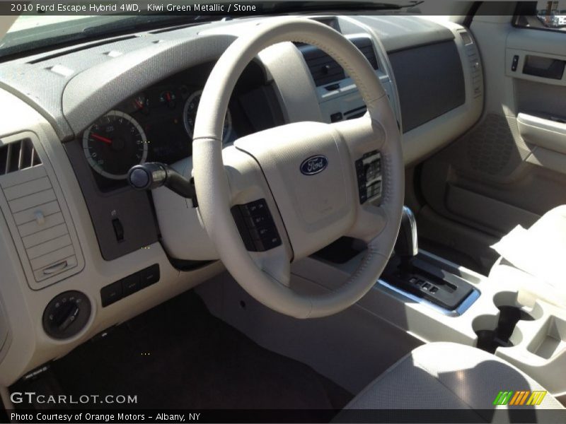 Kiwi Green Metallic / Stone 2010 Ford Escape Hybrid 4WD