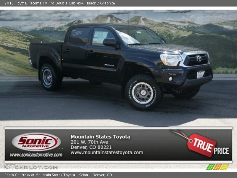 Black / Graphite 2013 Toyota Tacoma TX Pro Double Cab 4x4
