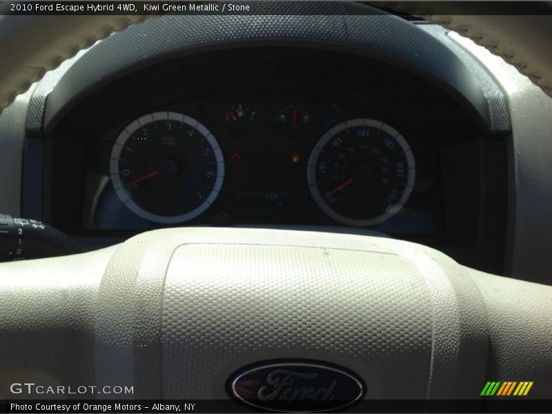 Kiwi Green Metallic / Stone 2010 Ford Escape Hybrid 4WD