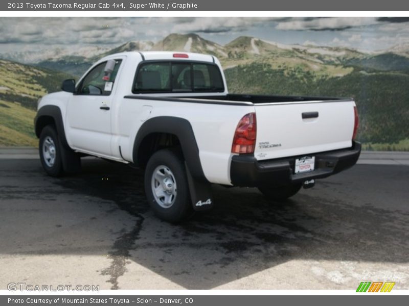 Super White / Graphite 2013 Toyota Tacoma Regular Cab 4x4