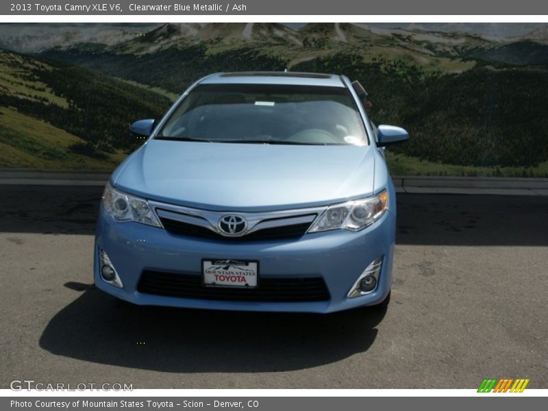 Clearwater Blue Metallic / Ash 2013 Toyota Camry XLE V6