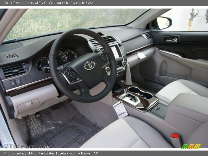 Clearwater Blue Metallic / Ash 2013 Toyota Camry XLE V6