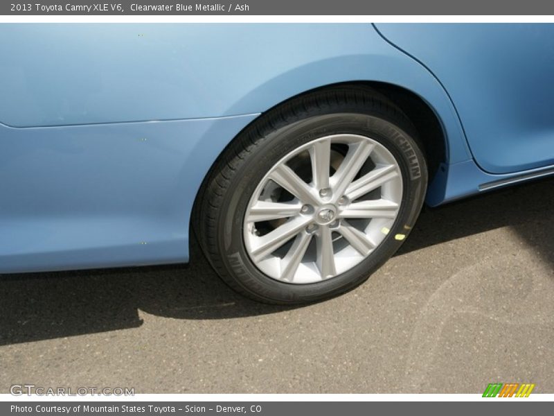 Clearwater Blue Metallic / Ash 2013 Toyota Camry XLE V6