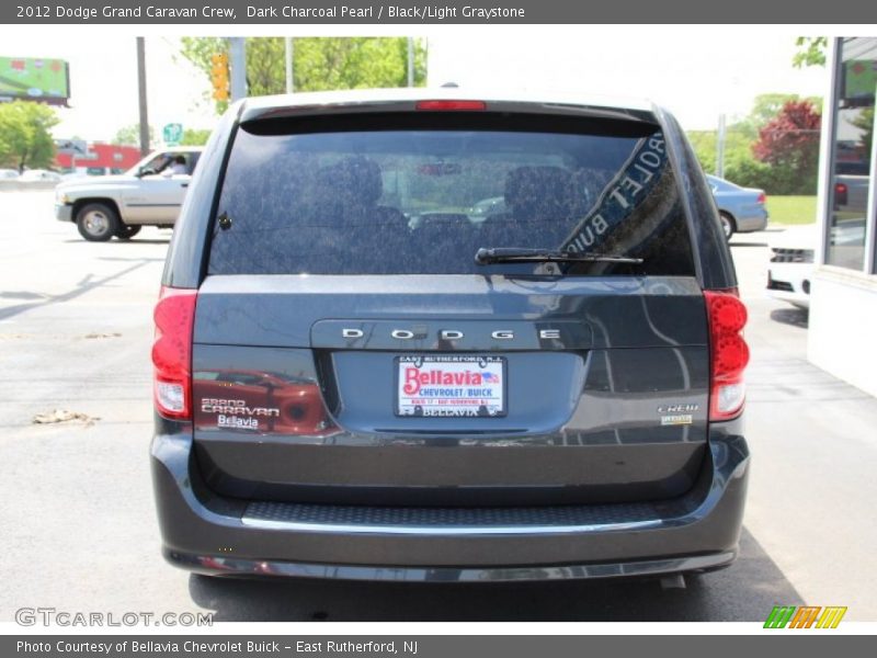 Dark Charcoal Pearl / Black/Light Graystone 2012 Dodge Grand Caravan Crew
