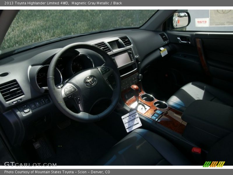 Magnetic Gray Metallic / Black 2013 Toyota Highlander Limited 4WD