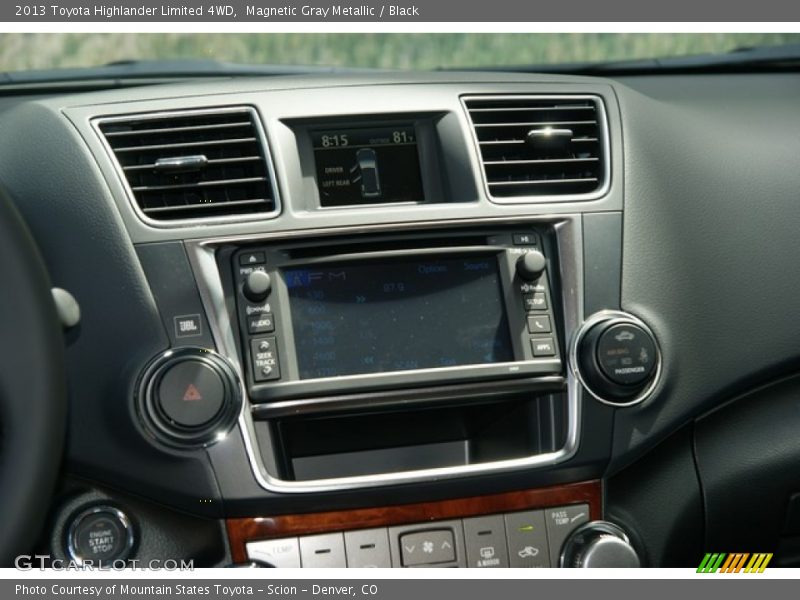 Magnetic Gray Metallic / Black 2013 Toyota Highlander Limited 4WD