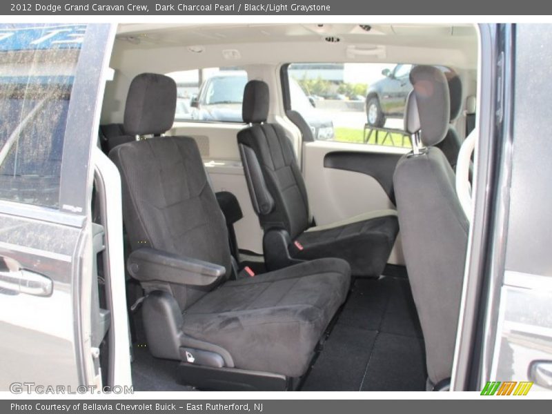 Dark Charcoal Pearl / Black/Light Graystone 2012 Dodge Grand Caravan Crew