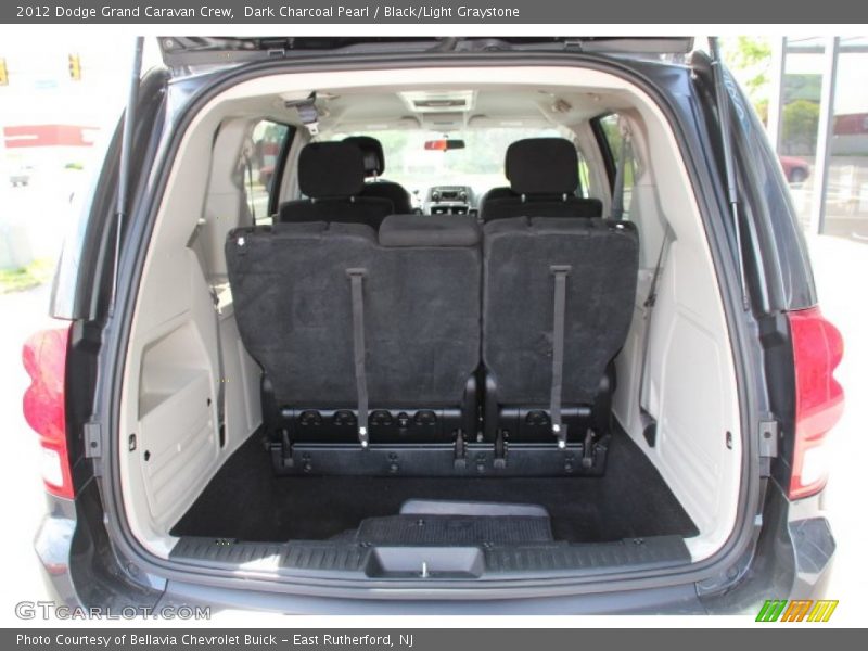Dark Charcoal Pearl / Black/Light Graystone 2012 Dodge Grand Caravan Crew