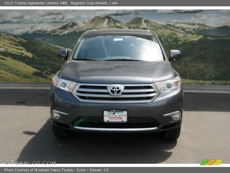 Magnetic Gray Metallic / Ash 2013 Toyota Highlander Limited 4WD