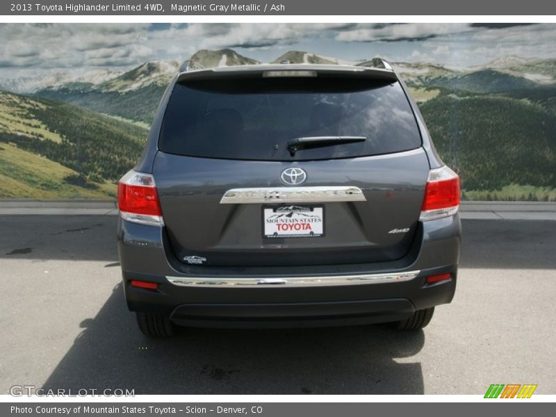 Magnetic Gray Metallic / Ash 2013 Toyota Highlander Limited 4WD