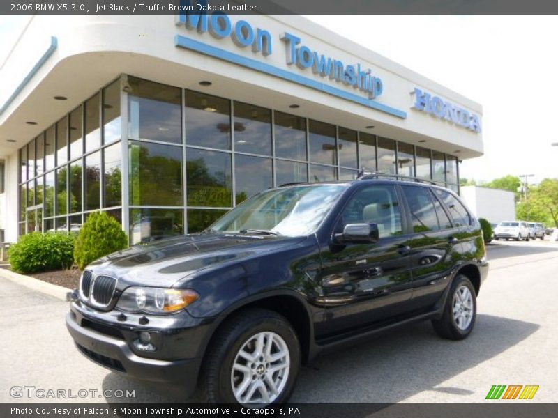 Jet Black / Truffle Brown Dakota Leather 2006 BMW X5 3.0i