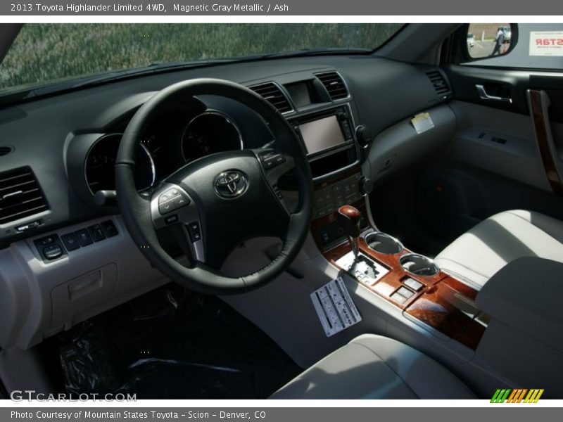 Magnetic Gray Metallic / Ash 2013 Toyota Highlander Limited 4WD