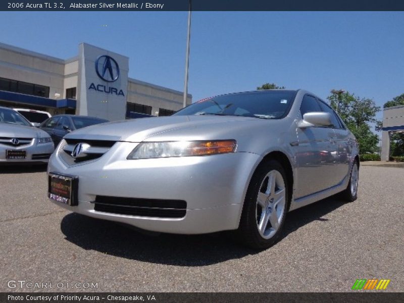 Alabaster Silver Metallic / Ebony 2006 Acura TL 3.2