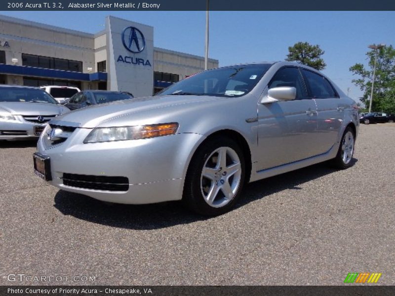 Alabaster Silver Metallic / Ebony 2006 Acura TL 3.2