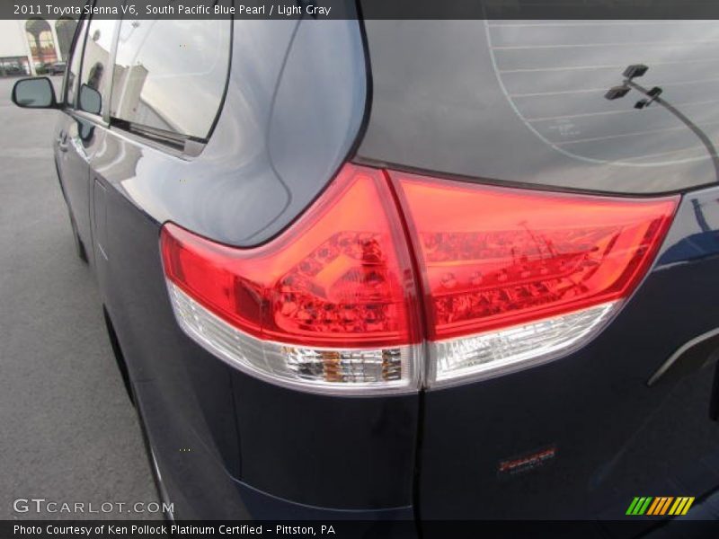 South Pacific Blue Pearl / Light Gray 2011 Toyota Sienna V6