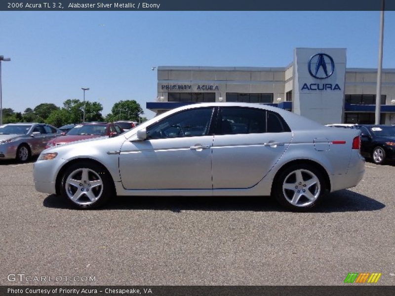 Alabaster Silver Metallic / Ebony 2006 Acura TL 3.2