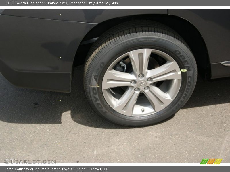 Magnetic Gray Metallic / Ash 2013 Toyota Highlander Limited 4WD