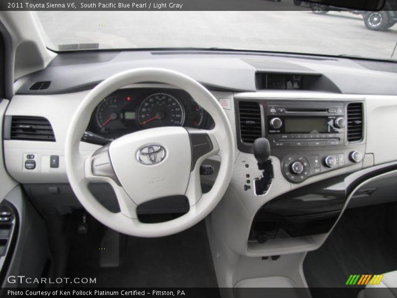 South Pacific Blue Pearl / Light Gray 2011 Toyota Sienna V6