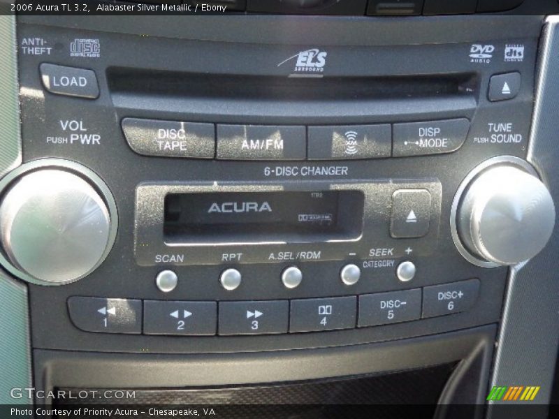 Alabaster Silver Metallic / Ebony 2006 Acura TL 3.2