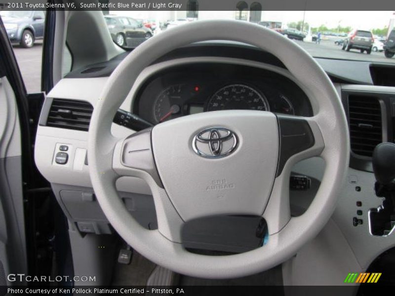 South Pacific Blue Pearl / Light Gray 2011 Toyota Sienna V6