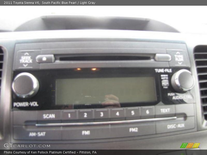 South Pacific Blue Pearl / Light Gray 2011 Toyota Sienna V6