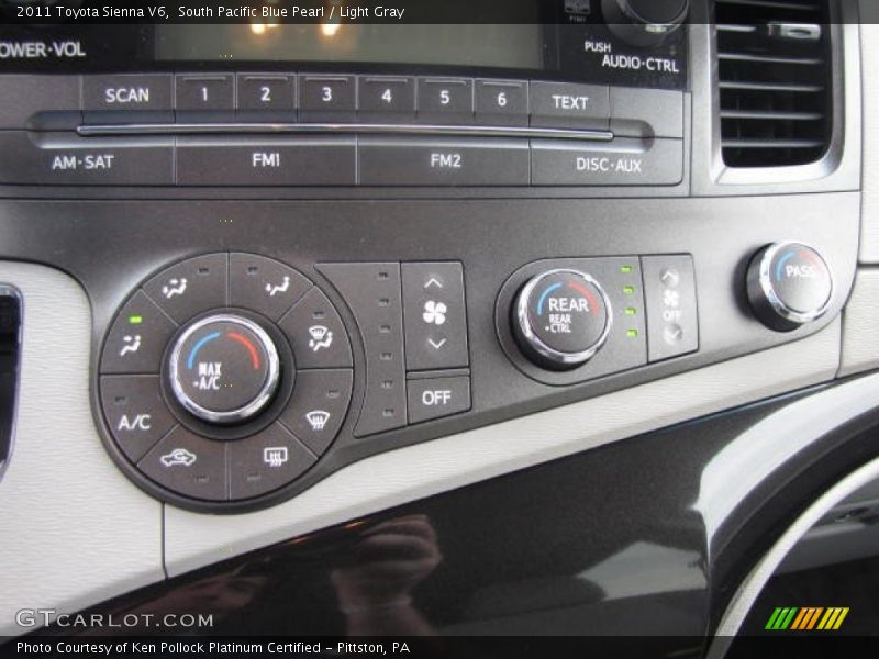 South Pacific Blue Pearl / Light Gray 2011 Toyota Sienna V6