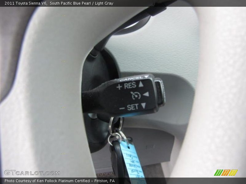 South Pacific Blue Pearl / Light Gray 2011 Toyota Sienna V6