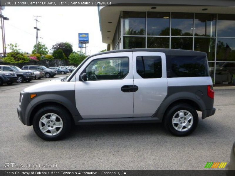 Satin Silver Metallic / Gray/Blue 2005 Honda Element LX AWD