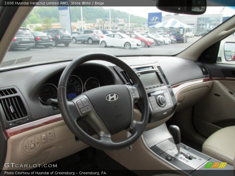 Stone White / Beige 2008 Hyundai Veracruz Limited AWD