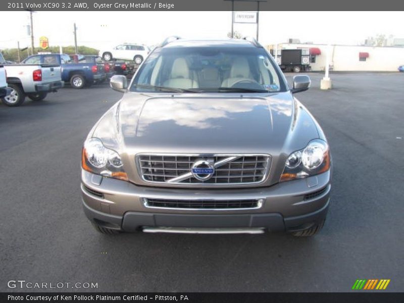 Oyster Grey Metallic / Beige 2011 Volvo XC90 3.2 AWD