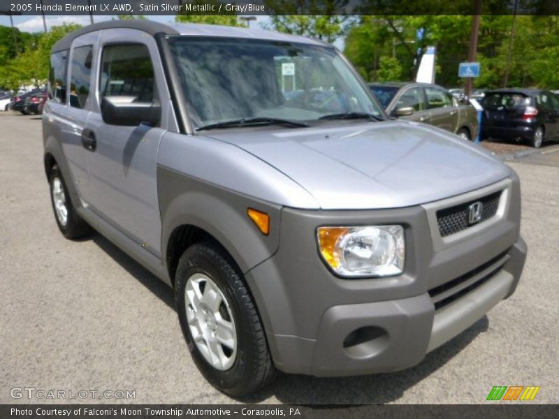 Satin Silver Metallic / Gray/Blue 2005 Honda Element LX AWD