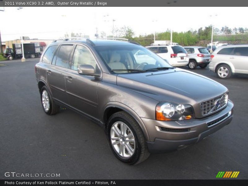 Oyster Grey Metallic / Beige 2011 Volvo XC90 3.2 AWD