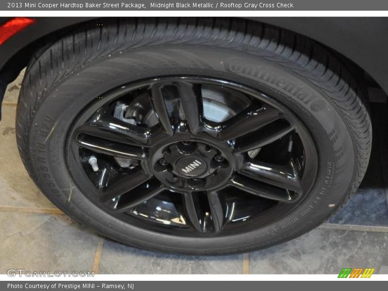 Midnight Black Metallic / Rooftop Gray Cross Check 2013 Mini Cooper Hardtop Baker Street Package