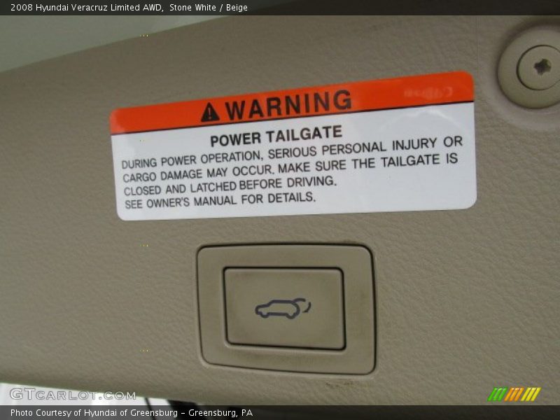 Stone White / Beige 2008 Hyundai Veracruz Limited AWD