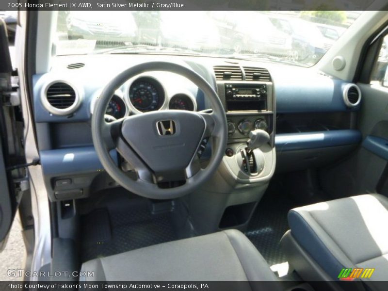 Satin Silver Metallic / Gray/Blue 2005 Honda Element LX AWD