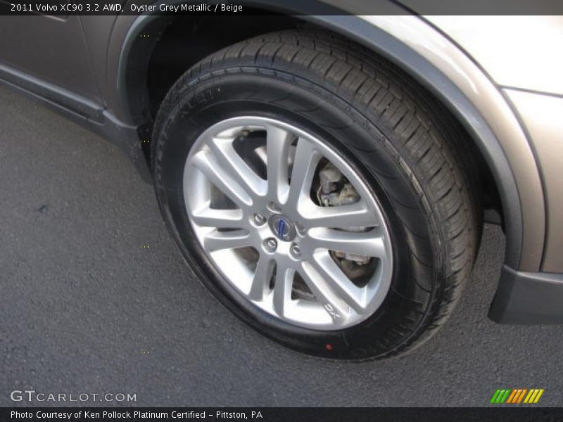 Oyster Grey Metallic / Beige 2011 Volvo XC90 3.2 AWD