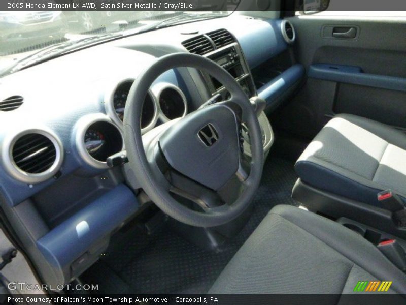 Satin Silver Metallic / Gray/Blue 2005 Honda Element LX AWD