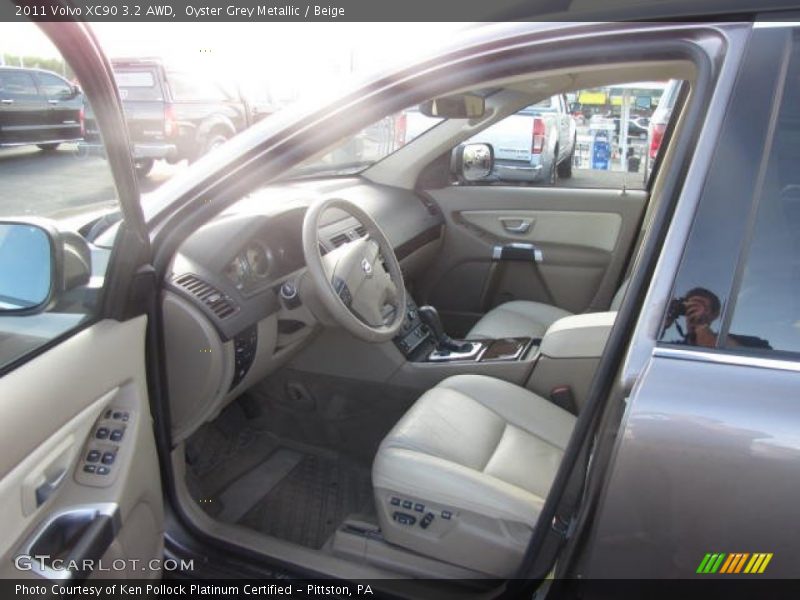 Oyster Grey Metallic / Beige 2011 Volvo XC90 3.2 AWD