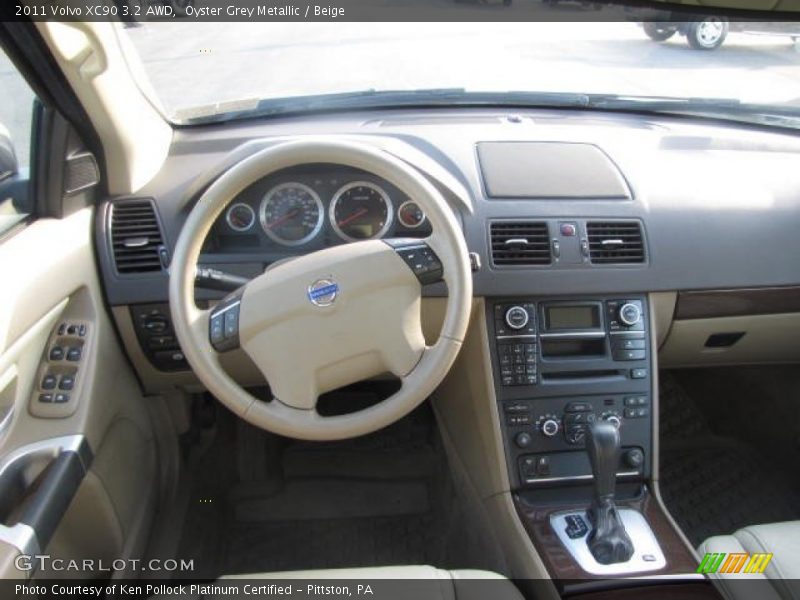 Oyster Grey Metallic / Beige 2011 Volvo XC90 3.2 AWD