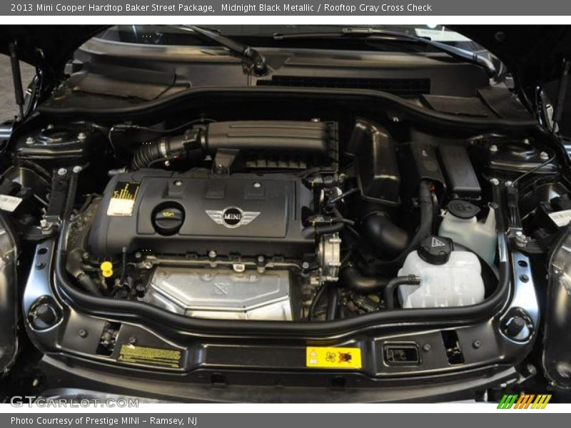 Midnight Black Metallic / Rooftop Gray Cross Check 2013 Mini Cooper Hardtop Baker Street Package