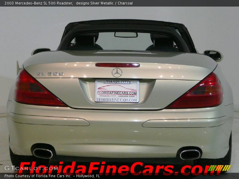 designo Silver Metallic / Charcoal 2003 Mercedes-Benz SL 500 Roadster