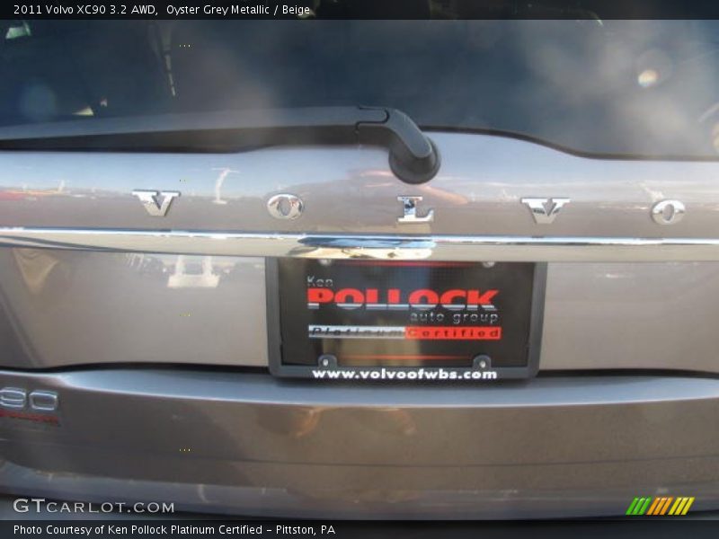 Oyster Grey Metallic / Beige 2011 Volvo XC90 3.2 AWD
