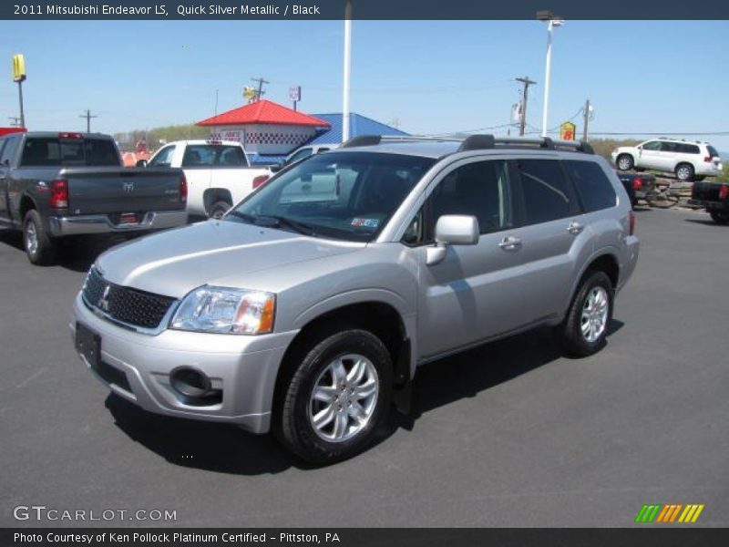 Quick Silver Metallic / Black 2011 Mitsubishi Endeavor LS