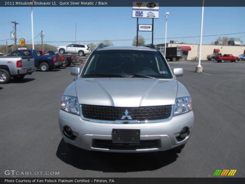 Quick Silver Metallic / Black 2011 Mitsubishi Endeavor LS