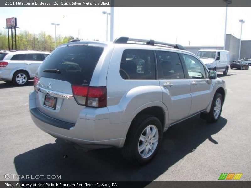 Quick Silver Metallic / Black 2011 Mitsubishi Endeavor LS