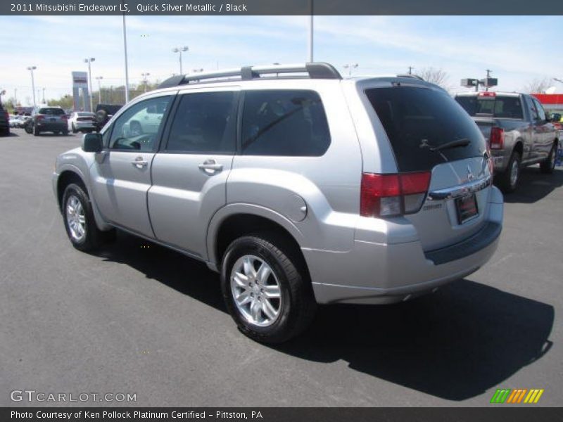 Quick Silver Metallic / Black 2011 Mitsubishi Endeavor LS